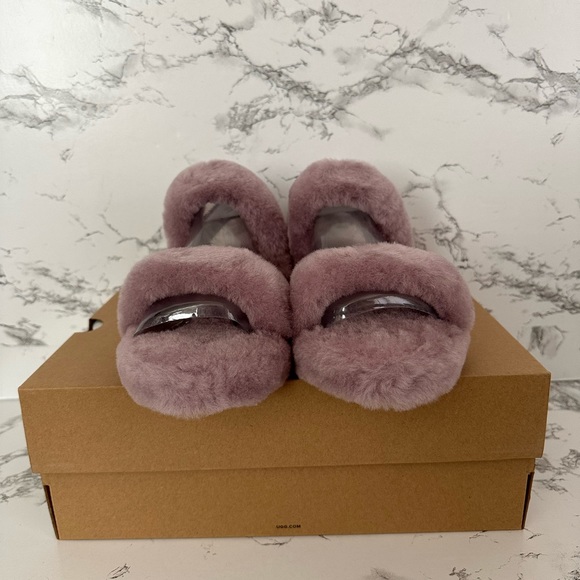 UGG Oh Yeah Slides Slippers Sandals Lavender Purple - Picture 3 of 8